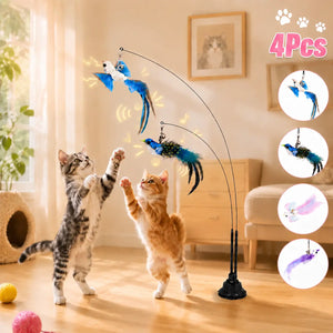 Juguete Interactivo para Gatos con Ventosa