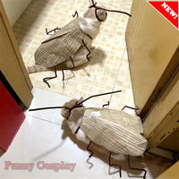 Realistic Cockroach Cat Costume with Detachable Wings Funny Cockroach Clothing for Cat | Cosplay Dress up DIY Material Pack