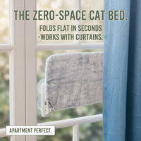 Sturdy Metal Frame Cat Hammock for Window, Folding, Cordless, Machine Washable Cat Bed, Strong Suction Cups, Cat Window Perch for Indoor Cats