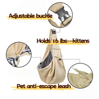 Bandolera Reversible para Mascotas Pequeñas